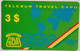 Surinam $3 Telesur Travel Card Green - Surinam