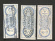 BELGIUM - 3 USED OLD REVENU STAMPS (9) - Marken