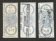 BELGIUM - 3 USED OLD REVENU STAMPS (6) - Timbres