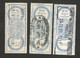 BELGIUM - 3 USED OLD REVENU STAMPS (5) - Stamps