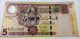Libya , Rare 5 Dinars , 2004 , P 69b , AUNC - Libya