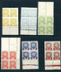 Russia Carpatho Ukraine 1945 Blocks Of 4 With Margins MH/MNH Mi 81-6 CV 500 Euro 13250 - Ukraine U. Subkarpaten