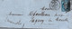 7734 Lettre   NANCY (54) Gros Chiffres GC 2598  Pour  PAGNY Sur Moselle ( 54 Meurthe Et M )26/08/1863 (recto-verso) - 1849-1876: Période Classique