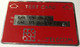 ENGLAND : BTT006 TEST CARD (red) / Reverse Red ( Batch: 035934) USED - BT Engineer BSK Service : Emissioni Di Test