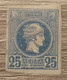 GREECE GRECE SMALL HERMES HEAD 25L LIGHT BLUE ATHENS ISSUE SECOND PERIOD BEAUTIFUL M/M - Ungebraucht