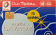 Carte Lavage - France - Total - Carte Lavage Total Club 15 Unites, Puce AX01 - Lavage Auto