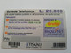 ITALIA  TELECOM ITALIA  TISCALI  LIRE 20000  PREPAIDS CARD   / MINT    ** 10221** - Altri & Non Classificati