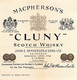 014208 "EDINBURGH - JOHN E. MC. PHERSIN & SONS LTD - CLUNY - SCOTCH WHISKY" ETICHETTA. III QUARTO XX SEC. - Whisky