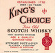 014209 "GLASCOW - SCOTLAND - STEWART. POTTT & C. LTD. - KING'S CHOISE - SCOTCH WHISKY" ETICHETTA. III QUARTO XX SEC. - Whisky