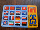 NETHERLANDS  PREPAID 25 HFL  FLAGS DIFFERENTS  TELE-CARD  USED CARD   ** 10283** - Non Classés