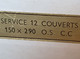 LINGE Neuf De Stock Boite D'origine - SERVICE TABLE "Senlis" : 12 COUVERTS Serviettes Nappe 1.5x2.9 M - Coton Lin - 1950 - Dentelles Et Tissus