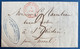 Belgique 1849 De FONTAINE L'EVEQUE En Rouge + Taxe "3" Pour ST GHISLAIN TTB - 1830-1849 (Belgique Indépendante)