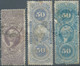 United States,U.S.A,Inter Revenue Stamps Tax-Fiscal 30 & 50 & 50 Cents,Used,some Defects Due To Wear! - Steuermarken