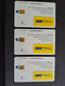 BARBADOS  SERIE 3X  CHIPCARDS $10,-+$20,-+ $40- SMART PHONE  CHIPCARD  Fine Used Card  ** 10303 ** - Barbados (Barbuda)