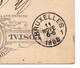 Postal Stationery 1889 One Cent Thomas Jefferson New York USA Bruxelles Belgique Henri Lamerlin Librairie - ...-1900