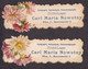 Xylograpia, Galvanotypia, Photochemigraphie, Carl Maria Novotny, Wien 1899. Original Envelope And Two Nice ..../ 4 Scans - Cartoncini Da Visita