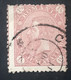 Stampa Errors Romania 1890/91 King Charles I,  Number In Four Corners Printed Line Without Frame Border Used - Abarten Und Kuriositäten