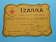 IZARRA Vieille Liqueur De La Côte Basque BUVARD Format +/- 21 X 15 Cm. ( Zie / Voir SCAN ) ! - Liqueur & Bière