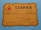 IZARRA Vieille Liqueur De La Côte Basque BUVARD Format +/- 21 X 15 Cm. ( Zie / Voir SCAN ) ! - Schnaps & Bier