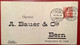 Privatganzsache: A.BAUER BERN 1908 Helvetia ABART ! Umschlag (Schweiz Private Postal Stationery - Postwaardestukken