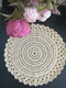 CROCHETED TABLE NAPKIN..HANDMADE..100%TURKISH MERSERIZED COTTON.. NEW.. - Wol