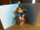 TRES BELLE CARTE A SYSTEME POP-UP    JOYEUX NOEL AVEC CRECHE - Cartoline Con Meccanismi