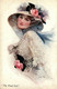 Delcampe - Mode & Femmes En Coiffes Ou Chapeaux * 13 CPA Illustrateur * Hat Chapeau * Vêtements Habits Art Déco Art Nouveau - Mode