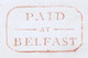 Ireland Belfast Scots Halfpenny 1836 Letter To Edinburgh With Superb Strike Of Distinctive Framed PAID/-AT-/BELFAST 1/2½ - Prefilatelia