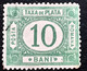 Errors  ROMANIA  1897-1901,REVENUE STAMP,  TAXA DE PLATA 5b Printed With Multiple Errors - Variétés Et Curiosités