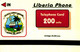 SCHEDA TELEFONICA PHONECARD LIBERA 200 UNITS GIRAFFE - Liberia