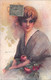 Illustrateur  C. MONESTIER - Portrait Femme - Monestier, C.