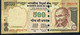 INDIA P106g 500 RUPEES 2015 Letter R Signature 21  VF FOLDS NO P.h. - Inde