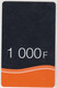 CENTRAL AFRICAN REPUBLIC - 1000F ORANGE Recharge, Expire Date 31/12/2012, 1000 Fcfa, Used - República Centroafricana