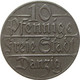 LaZooRo: Germany DANZIG 10 Pfennig 1923 XF - Autres & Non Classés