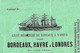1871 CONNAISSEMENT BILL OF LADING  LIGNE REGULIERE  BATEAUX VAPEUR BORDEAUX LE HAVRE LONDRES  CAISSES CHAPEAUX V. SCANS - 1800 – 1899