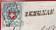 Delcampe - 1851, Zst 17 II.3.06 C2 5 Rp Rayon I T9 RETOUCHE Brief LENGNAU AG (Attest Schweiz Judaica Plum War Cover Fruits - 1843-1852 Federal & Cantonal Stamps