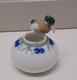 *JOLI PETIT SUJET CANARD ENCRIER POT PORCELAINE Signé COLLECTION VITRINE Déco   E - Inktpotten