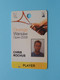 ORANGE WARSAW Open 2008 - Player CHRISTOPHE ROCHUS Belgium / Competitor CARD ( See Scan ) NO Lanyard ! - Andere & Zonder Classificatie