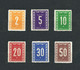 ISRAELE 1950 - Grossa Cifra Nel Centro - 6 Valori - MNH - Unificato 6-11 - Postage Due