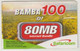 KENYA - BAMBA 100 (1/4 Size), Safaricom Card , Expiry Date:15/02/2015, Used - Kenia