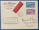 Colonies Francaises Guadeloupe Lettre N°86 & 87 1ere Liaison Aérienne Guadeloupe Les Saintes Par Hydravion Special Rare - Covers & Documents