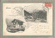 CPA - (Suisse-BE Berne) - AESCHI - Carte Type Gruss Multivues De 1906 - Chalet Eden - Aeschi Bei Spiez