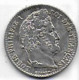 Louis Philippe I -   1/4 Franc  1843B - 1/4 Franc