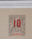 AY11 LA REUNION  BELLE DOUBLE  CARTE ENTIER 1900  SURCHARGEE+ NON CIRCULEE+PAS COURANT - Cartas & Documentos