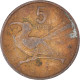 Monnaie, Botswana, 5 Thebe, 1976 - Botswana