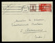 MAROC 1946  Lettrer Affr. Composé 3F Oblit Mécanique Krag 5 Lignes CASABLANCA-POSTES 1946 (dateur Incomplet Sans Milieu) - Other & Unclassified