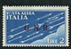 RSI 1944 POSTA AEREA G.N.R.  BRESCIA 2 L. SASSONE N. 122/II ** MNH  CERT. DIENA - Luchtpost