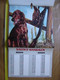 CALENDRIER De 1961 Valable Pour 2023 Saint Gobain CHASSE Chiens Gibier A Courre - Grand Format : 1961-70