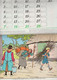 Delcampe - Tintin - Calendrier Scout FSC, Année 1980, Reprenant 12 Illustrations De Hergé / Casteman-Tournai 1979 - Hergé