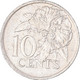 Monnaie, Trinité-et-Tobago, 10 Cents, 1975 - Trinidad En Tobago